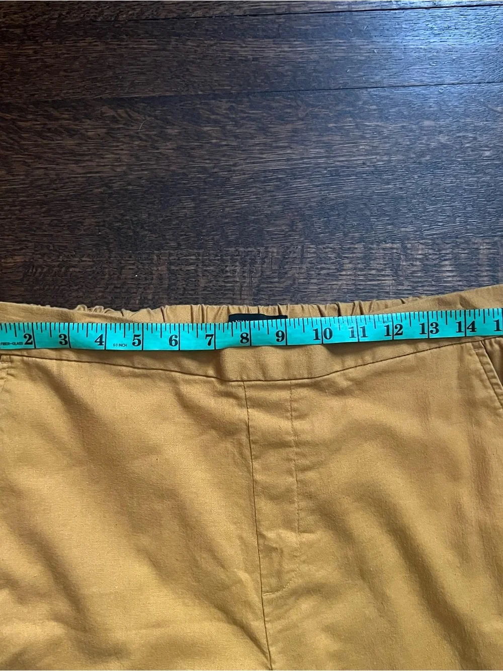 Banana Republic size 12 petite mustard yellow Rowan wide leg crop pants